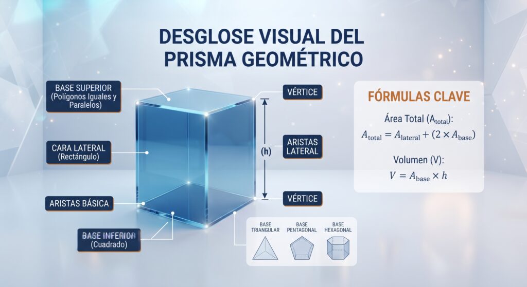 prisma, prisma geométrico, tipos de prismas.